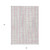3' X 5' Pink Gray And Ivory Striped Washable Indoor Outdoor Area Rug