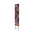 42" Black Red And Purple Solid Wood Halloween Skeleton Garden Stake