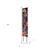 42" Black Red And Purple Solid Wood Halloween Skeleton Garden Stake