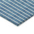 3' X 5' Teal Blue And Aqua Striped Washable Indoor Outdoor Area Rug - Teal Blue, Aqua