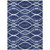 5' X 8' Navy Blue And Denim Blue Abstract Washable Indoor Outdoor Area Rug Transitional Style - Navy Blue, Denim Blue Color
