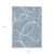 3' X 5' Denim Blue And Ivory Abstract Washable Indoor Outdoor Area Rug Transitional Style - Denim Blue, Ivory Color