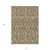 3' X 5' Brown Beige And Tan Geometric Washable Indoor Outdoor Area Rug