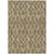 3' X 5' Brown Beige And Tan Geometric Washable Indoor Outdoor Area Rug
