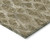3' X 5' Brown Beige And Tan Geometric Washable Indoor Outdoor Area Rug
