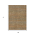 5' X 8' Taupe And Brown Striped Washable Indoor Outdoor Area Rug