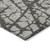 3' X 5' Gray and Black Abstract Washable Non Skid Indoor Outdoor Area Rug