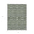 3' X 5' Olive Green And Gray Striped Washable Indoor Outdoor Area Rug