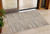 3' X 5' Taupe Gray And Ivory Striped Washable Indoor Outdoor Area Rug Transitional Style - Taupe, Gray, Ivory Color