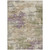 3' X 5' Beige Green And Purple Abstract Washable Indoor Outdoor Area Rug