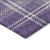 5' X 8' Purple Gold And Ivory Plaid Washable Indoor Outdoor Area Rug