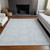 5' X 8' Sky Blue And Ivory Geometric Washable Indoor Outdoor Area Rug Transitional Style - Sky Blue, Ivory Color