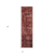 8' Runner Merlot Abstract Washable Non Skid Indoor Outdoor Runner Rug