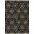 3' X 5' Black Gray And Brown Medallion Washable Indoor Outdoor Area Rug