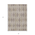 3' X 5' Beige Taupe and Brown Geometric Washable Non Skid Indoor Outdoor Area Rug