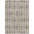 3' X 5' Beige Taupe and Brown Geometric Washable Non Skid Indoor Outdoor Area Rug