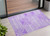 2' X 3' Purple and White Abstract Washable Non Skid Indoor Outdoor Area Rug - Purple, White
