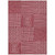 3' X 5' Red And Ivory Geometric Washable Indoor Outdoor Area Rug Transitional Style - Red, Ivory Color