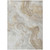 5' X 8' Ivory And Beige Abstract Washable Indoor Outdoor Area Rug - Ivory, Beige