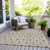 5' X 8' Brown And Beige Geometric Washable Indoor Outdoor Area Rug - 608219021603