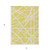 5' X 8' Yellow And Linen Geometric Washable Indoor Outdoor Area Rug