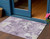 3' X 5' Lavender And Lilac Abstract Washable Indoor Outdoor Area Rug
