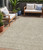 5' X 8' Taupe And Ivory Floral Washable Indoor Outdoor Area Rug - Taupe, Ivory