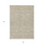 5' X 8' Taupe And Ivory Floral Washable Indoor Outdoor Area Rug - Taupe, Ivory