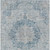 3' X 5' Blue Floral Medallion Washable Indoor Outdoor Area Rug - Blue
