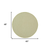 4' Ivory And Green Round Geometric Indoor Outdoor Area Rug