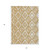 3' X 5' Gold And Ivory Geometric Washable Indoor Outdoor Area Rug - Gold, Ivory