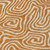 3' X 5' Copper And Beige Abstract Washable Indoor Outdoor Area Rug