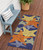 6' Blue Yellow And Orange Starfish Indoor Outdoor Runner Rug