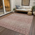 5' X 8' Blush Gold And Ivory Tribal Washable Indoor Outdoor Area Rug