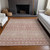 5' X 8' Blush Gold And Ivory Tribal Washable Indoor Outdoor Area Rug