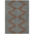 5' X 8' Brown And Aqua Geometric Washable Indoor Outdoor Area Rug