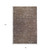 6' X 9' Brown and Ivory Striped Stain Resistant Indoor Outdoor Area Rug
