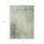 3' X 5' Artichoke Green Geometric Washable Indoor Outdoor Area Rug