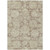 3' X 5' Brown Tan And Beige Floral Washable Indoor Outdoor Area Rug