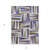 3' X 5' Lavender Brown And Green Geometric Washable Indoor Outdoor Area Rug