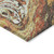 3' X 5' Khaki Brown And Blue Abstract Washable Indoor Outdoor Area Rug