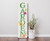 36" Green And White Garden Solid Wood Porch Sign