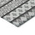 5' X 8' Gray Charcoal And Silver Quatrefoil Washable Indoor Outdoor Area Rug
