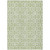5' X 8' Artichoke Green And Ivory Geometric Washable Indoor Outdoor Area Rug Transitional Style - Artichoke Green, Ivory Color