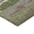 3' X 5' Olive Green Abstract Washable Indoor Outdoor Area Rug