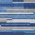 3' X 5' Navy Blue And Denim Blue Striped Washable Indoor Outdoor Area Rug