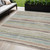 5' X 8' Beige Brown And Gray Striped Washable Indoor Outdoor Area Rug - 606114946564