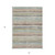 5' X 8' Beige Brown And Gray Striped Washable Indoor Outdoor Area Rug - 606114946564
