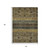 5' X 8' Gray Gold And Brown Medallion Washable Indoor Outdoor Area Rug