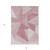 5' X 8' Blush Pink And Ivory Geometric Washable Indoor Outdoor Area Rug